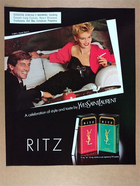 le smoking ysl|yves saint laurent cigarettes 1986.